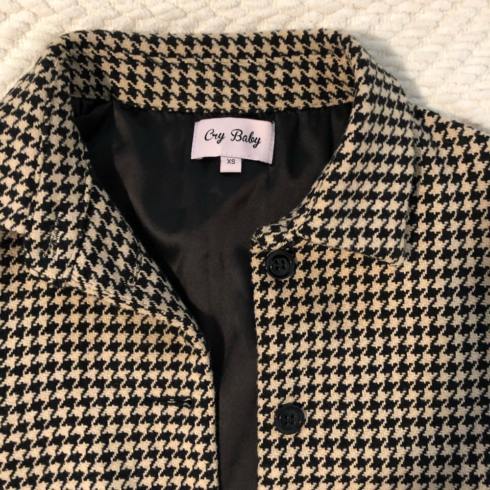 Cry Baby Lola Houndstooth cropped jacket - Picture 2 of 5